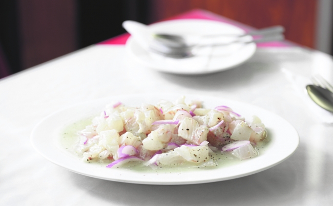 Cebiche de lenguado